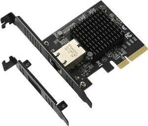 PCIe x4 10G Network Card IO-PCE113-GLAN, AQC113 Chip 10G/5G/2.5G/1G RJ45 Ethernet Adapter, Compatible with Desktop PC, Server, NAS, and Soft Router Systems (Not Compatible with Apple System)