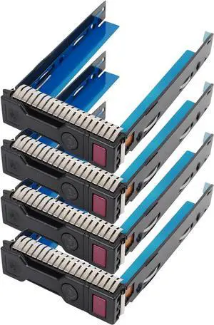 4-Pack Hard Drive Tray Caddy 3.5 SSD Caddy 651314-001 Hard Drive Bracket Compatible with H-P ProLiant BL460c BL465c BL660c DL160 DL360e DL380p DL560 ML350p Gen8 BL460c DL180 DL360 DL380 ML350 Gen9