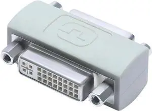 DVI Adapter Female to Female DVI-I to DVI-I Coupler to Extend Monitor Cable Compatible with PC Desktop Computer Monitor Projector