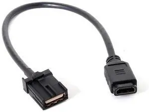 High Speed HDMI 1.4 Type E Male to Type A Female Video Audio Cable 0.3m Automotive Connection System Grade Connector