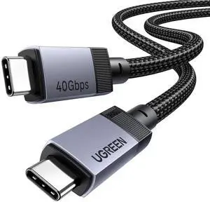 UGREEN 240W USB C Cable, 40Gbps USB C to USB C Cable USB4.0 GEN3 8K 60Hz PD 3.1 Video Cable Compatible with USB C Monitors, Hubs, Docks, MacBook Air, iPhone 17/16 Pro Max, Galaxy S25/S25 Ultra, 3.3FT