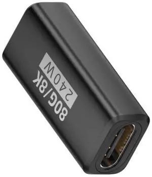 USB C Coupler,USB 5.0 Type C Female to Female Adapter Support 80Gbps Data Transfer PD 240W Fast Charging 16K/8K/5K Video Output