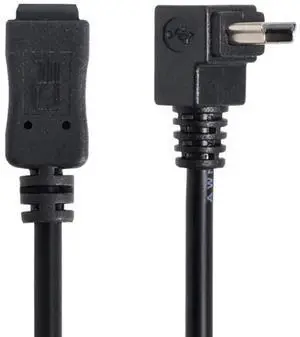 Mini USB 5Pin Male to Female 90 Degree Down Angled Extension Cable 0.2M Mini USB 5Pin Male to Female 90 Degree Down Angled Extension Cable 0.2M