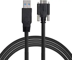 15ft 5m USB 3.0 A Type Cable Male to Micro USB 3.0 B Male with Mount Panel Screws for Camera Disk