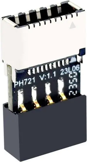 PH721 Motherboard USB2.0 9PIN to Type-E Adapter Male to Famale Connector USB C Front Panel Socket (1Piece) PH721 Motherboard USB2.0 9PIN to Type-E Adapter Male to Famale Connector USB C Front Panel Socket (1Piece)