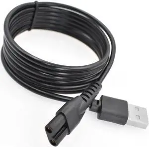 Charger Cord Fit for Manscaped Lawn Mower 3.0/2.0 Electric Groin Hair Trimmer Replacement Charging Cable Power Cord Adapter