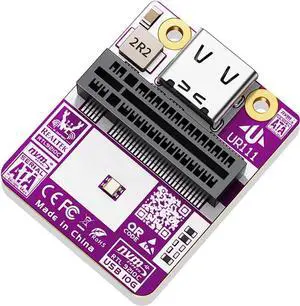 UR111 SSD Adapter NVMe & SATA to USB 3.2 Gen2 Card, RTL9210C Controller, 10Gbps High Speed M.2 to USB Adapter, B&M Key Solid Gold PCB, Compatible with Windows Linux