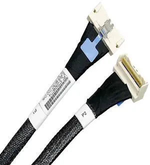 PCIE5.0 MCIO x8 to MCIO 8i Extension Cable 32Gbps High-Speed Crossings U.2 Hard Disk Cable for Server (Black Straight to Bend 55cm) PCIE5.0 MCIO x8 to MCIO 8i Extension Cable 32Gbps High-Speed Crossings U.2 Hard Disk Cable for Server (Black Straight to Bend 55cm)