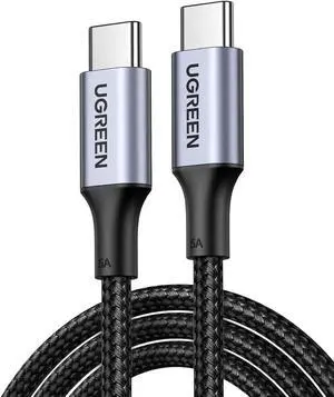 UGREEN USB C to USB C Cable, 100W 2-Pack USB C Charger Cable for iPhone 17/17 Plus/17 Pro/17 Pro Max, MacBook Pro, iPad Pro, D-ELL XPS, SAM-SUNG Galaxy S25/S24/S23 Ultra, Switch, Pixel, 10FT Black
