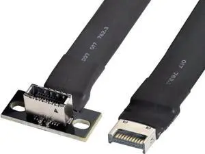 USB 3.2 Gen 2 USB 3.1 Type-E Front Panel Socket Motherboard Header Extension Cable 50cm