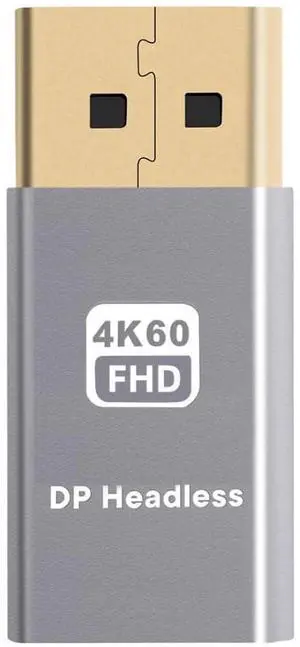 Displayport Virtual Display Adapter DP Displayport Dummy Plug Headless Ghost Emulator 4K@60Hz Displayport Virtual Display Adapter DP Displayport Dummy Plug Headless Ghost Emulator 4K@60Hz
