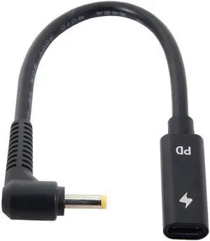 USB C to DC 20V 4.0x1.7mm PD 65W Charge Cable for Laptop