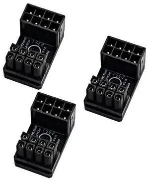 PH38 CPU 8P Power Adapter with Heatsink Male to Female Header 180 Degree Socket Buckle for Desktop Chassis CPU Wiring Beautification (PH38B-C2 Black, 3pcs) PH38 CPU 8P Power Adapter with Heatsink Male to Female Header 180 Degree Socket Buckle for Desktop Chassis CPU Wiring Beautification (PH38B-C2 Black, 3pcs)