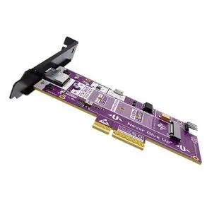 P521 PCIe 5.0 X4 to M.2 NVMe SSD Adapter Card with Remote Boot 128Gbps High-Speed Expansion, Gold-Plated PCB, Aluminum Heatsink, Stable Signal Transmission