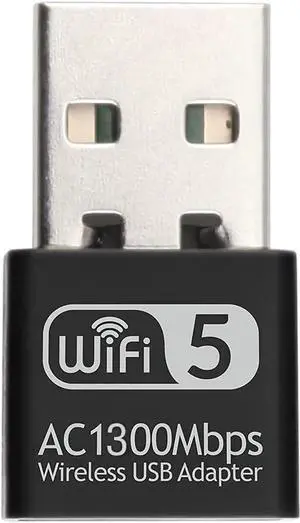 USB WiFi Adapter for PC, AC1300M USB WiFi Dongle 802.11ac Wireless Network Adapter with Dual Band 2.4GHz/5Ghz for Desktop Laptop Support Windows 10/8/7/XP, MAC OS, Linux etc USB WiFi Adapter for PC, AC1300M USB WiFi Dongle 802.11ac Wireless Network Adapter with Dual Band 2.4GHz/5Ghz for Desktop Laptop Support Windows 10/8/7/XP, MAC OS, Linux etc