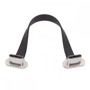 Cable Dual Angled Ultra Slim Flat USB-C Type C to USB-C Power USB2.0 Data Cable 65W Fast Charge for Laptop Tablet Phone Cable Dual Angled Ultra Slim Flat USB-C Type C to USB-C Power USB2.0 Data Cable 65W Fast Charge for Laptop Tablet Phone