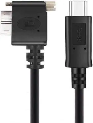 5Gbps USB-C Type-C Host to Micro USB3.0 Screw Mount 90 Degree Right Angled for Industrial Camera Storage