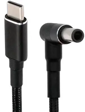 100W Type C USB-C Input to 20V DC 6.0*1.4*0.6mm Output Power 20V 5A 65W PD Charge Cable for Laptop