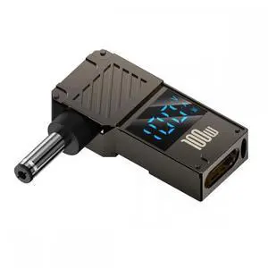 Type-C USB-C Input to DC 4.0x1.3mm Jack Smart LED Display 100W Output Power 20V 5A PD Charge 65W Adapter for Laptop Type-C USB-C Input to DC 4.0x1.3mm Jack Smart LED Display 100W Output Power 20V 5A PD Charge 65W Adapter for Laptop