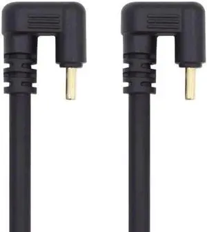 10Gbps USB3.1 Type C Male to Male Power Data Video Cable USB-C Opposite U Shape Back Angled for NS Switch Phone Laptop