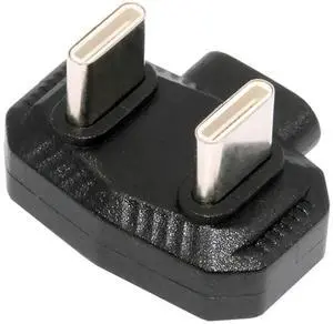 480Mbps USB-C Type-C Male to Male OTG Data Adapter with PD Power Opposite U Shape Back Angled for Phone MIC 480Mbps USB-C Type-C Male to Male OTG Data Adapter with PD Power Opposite U Shape Back Angled for Phone MIC