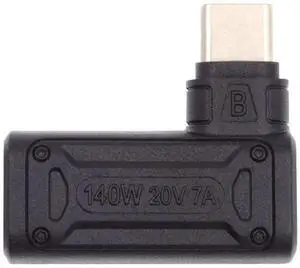 140W 100W DC Jack 7.4x5.0mm Input to USB-C Type-C Angled 90 Degree Power Plug Charge Adapter for Laptop Phone 140W 100W DC Jack 7.4x5.0mm Input to USB-C Type-C Angled 90 Degree Power Plug Charge Adapter for Laptop Phone