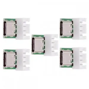 5pcs/set DIY OEM Type C Female Socket Connector to 4Pin Pitch=2.54mm Wafer Socket Vertical USB2.0 Pinout DC 5V Power 5pcs/set DIY OEM Type C Female Socket Connector to 4Pin Pitch=2.54mm Wafer Socket Vertical USB2.0 Pinout DC 5V Power