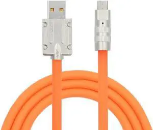 USB-A Type A to USB Micro 5Pin Liquid Silicone Ultra Soft Power USB2.0 Data Cable Fast Charge for Laptop Tablet Phone