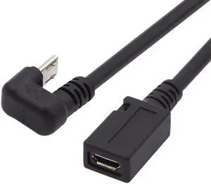 5Pin Micro USB 2.0 Male to Female Power Data Extension Cable Opposite U Shape Back Angled Type for Phone Laptop 5Pin Micro USB 2.0 Male to Female Power Data Extension Cable Opposite U Shape Back Angled Type for Phone Laptop