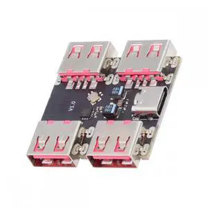 USB 2.0 1-to-4 Four Ports HUB PCBA PCs 4 Devices Type-C for Keyboard Mouse Scanner Printer