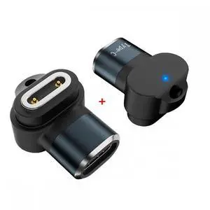 2pcs/lot Magnetic Smart Watch Charging Adapter Vertical USB Type-C to 2-Pin Compatible with IMOO Z6 Z6S Z6Pro Z7 Z7A Z7S Z8 Z8A Z9 Z10 Z11