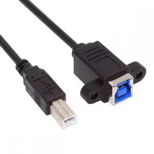 Cable USB 3.0 Type-B Female to USB2.0 Type-B Male Cable Extension 5Gbps for Disk SSD Camera Data 30cm