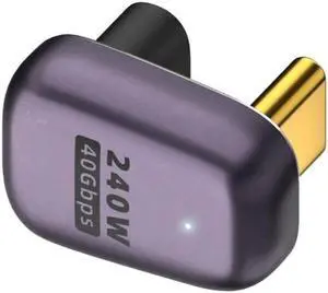 USB4 Type C Male to Female 240W Power 40Gbps Data 8K Video Adapter Opposite U Shape Back Angled for NS Phone Laptop USB4 Type C Male to Female 240W Power 40Gbps Data 8K Video Adapter Opposite U Shape Back Angled for NS Phone Laptop