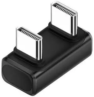 Cable USB5.0 80Gbps Male to Male Extension Adapter Opposite U Shape Back Angled with 240W 16K 8K 5K Compatible with USB4.0 Thunderbolt3/4/5