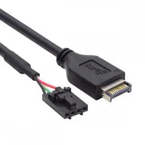 USB 3.1 Front Panel Header Male Type-E Host to USB 2.0 Motherboard 4pin IDC Housing with Latch Device Cable 30cm