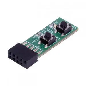 Cable Reset Power Jumper for Computer Mainboard 10Pin Switching Board Adapter With Button For Maintenance Task