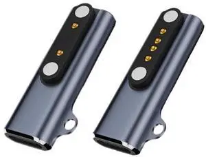 2pcs/lot Magnetic Smart Watch Charging Adapter USB Type-C to Pitch 7.62mm with 2-Pin 4-Pin Compatible with Bone Conduction Headphone