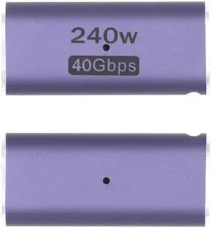 USB4 Type C Female to Female 240W Power 40Gbps Data 8K Video Extender Adapter for NS Phone Laptop USB4 Type C Female to Female 240W Power 40Gbps Data 8K Video Extender Adapter for NS Phone Laptop