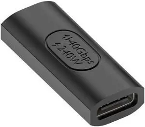 USB4 Type C Female to Female Extension 240W Power 40Gbps Data 8K Video Extender Adapter for NS Phone Laptop USB4 Type C Female to Female Extension 240W Power 40Gbps Data 8K Video Extender Adapter for NS Phone Laptop