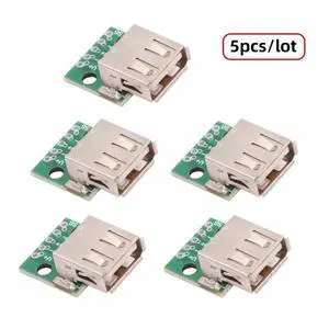 5pcs/set DIY OEM USB2.0 Type-A Female Receptacle Socket Connector with Flange PCB Mounting Assembly Solder Type 480Mbps 5pcs/set DIY OEM USB2.0 Type-A Female Receptacle Socket Connector with Flange PCB Mounting Assembly Solder Type 480Mbps