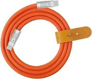 USB-C Type C to USB-C Liquid Silicone Ultra Soft 120W Power USB2.0 Data Cable Fast Charge for Laptop Tablet Phone