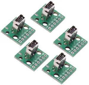 5pcs/set DIY OEM USB2.0 Mini-B Female Receptacle Socket Connector Vertical with PCB Mounting Assembly Solder Type 480Mbps 5pcs/set DIY OEM USB2.0 Mini-B Female Receptacle Socket Connector Vertical with PCB Mounting Assembly Solder Type 480Mbps