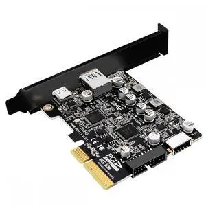 10Gbps Type-E USB 3.1 Front Socket & USB3.0 19Pin/20Pin & Type-A USB-C to PCI-E Express Card Adapter ASM3142 VL822