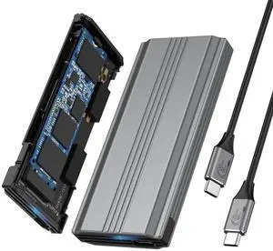 Type-C USB3.2 USB4 20Gbps to M-key M.2 NGFF NVME SATA SSD PCBA Enclosure 2280/2242/2260mm RTL9220
