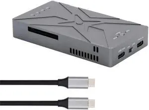 Dual NVME M.2 NGFF M-Key to USB-C Type-C Raid0 Raid1 JBOD Big Enclosure 20Gbps with Fan Raid0 Hyper Adapter
