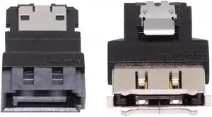 2pcs/lot SATA 7Pin Male to ESATA Female & External ESATA to SATA Adapter Extender for SSD Disk