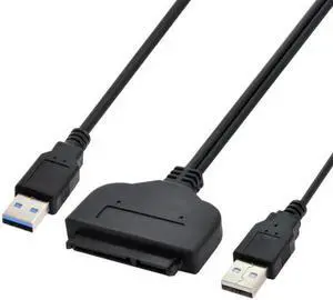 U3-067 USB 3.0 to SATA 22Pin 2.5" Hard disk driver Adapter With extral USB Power cable