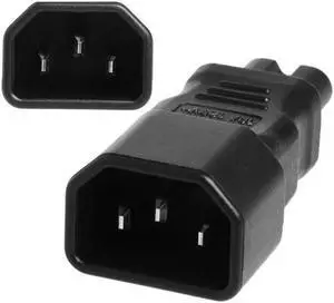 PW-035 Standard Molded IEC 320 C14 Socket to IEC C7 Plug AC Power Adapter Set UL Approved
