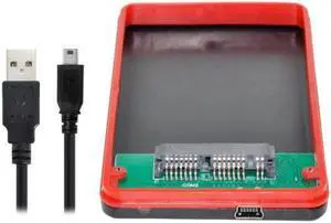 U2-120 USB2.0 480Mbps to 1.8 inch Micro SATA 16pin 7+9 SSD HDD External Hard Disk Enclosure