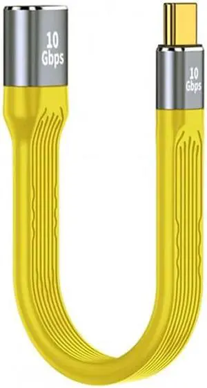 UC-063-0.13Y Yellow USB 3.1 Type C Male Host to USB3.0 Type A Female OTG Flat Slim FPC Data Cable for LaptopPhone